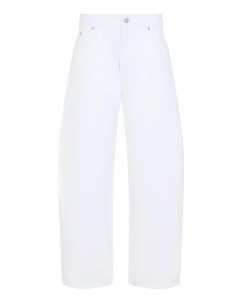 Alaïa Straight Leg Jeans - Weiß Weiß
