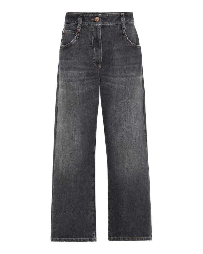 Brunello Cucinelli Bootcut Jeans - Grau Grau