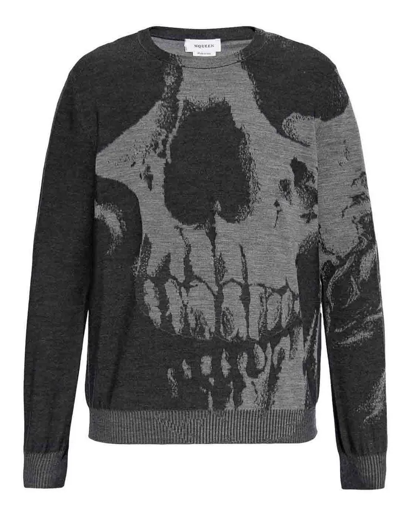 Alexander McQueen Rundhalspullover - Grau Grau