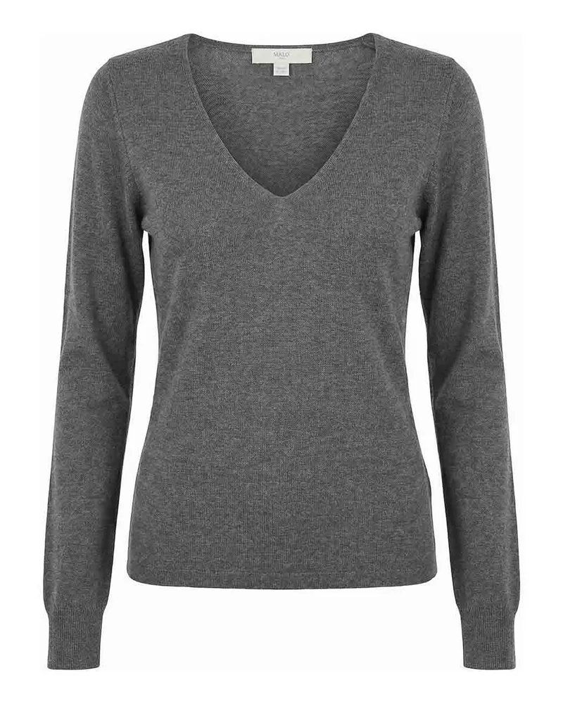 Malo V-Pullover - Grau Grau