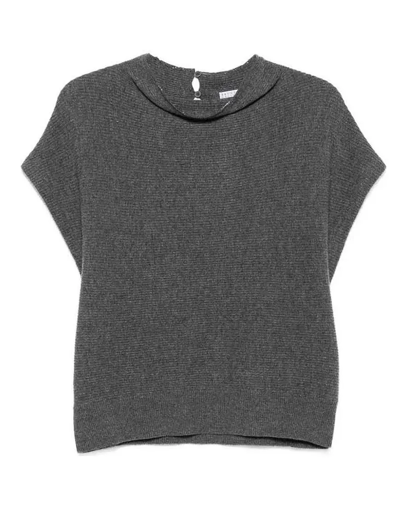 Brunello Cucinelli Rundhalspullover - Grau Grau