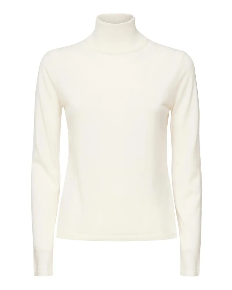 Max Mara Rundhalspullover - Weiß Weiß
