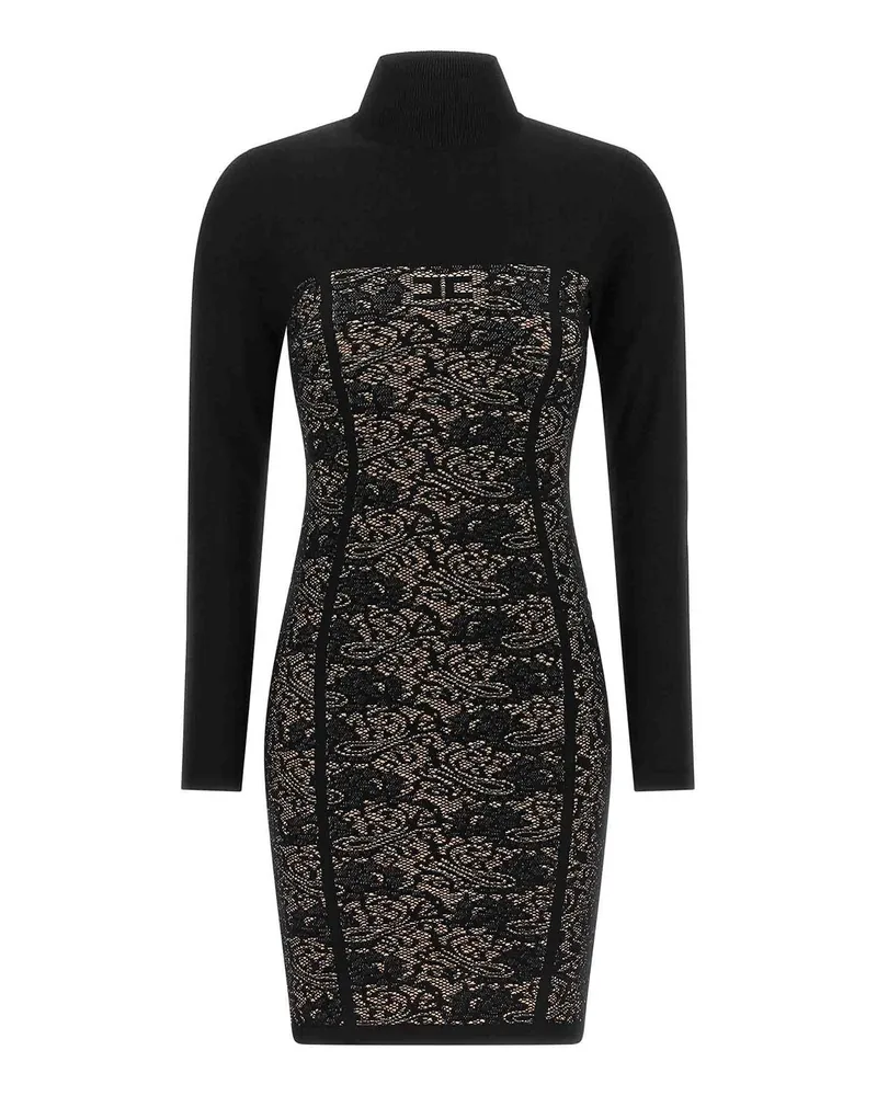 Elisabetta Franchi Knielanges Kleid - Schwarz Schwarz