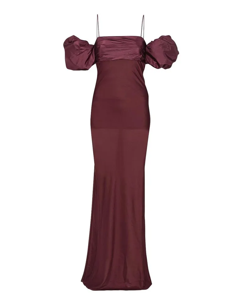 ROTATE Birger Christensen Abendkleid - Dunkelrot Dunkelrot