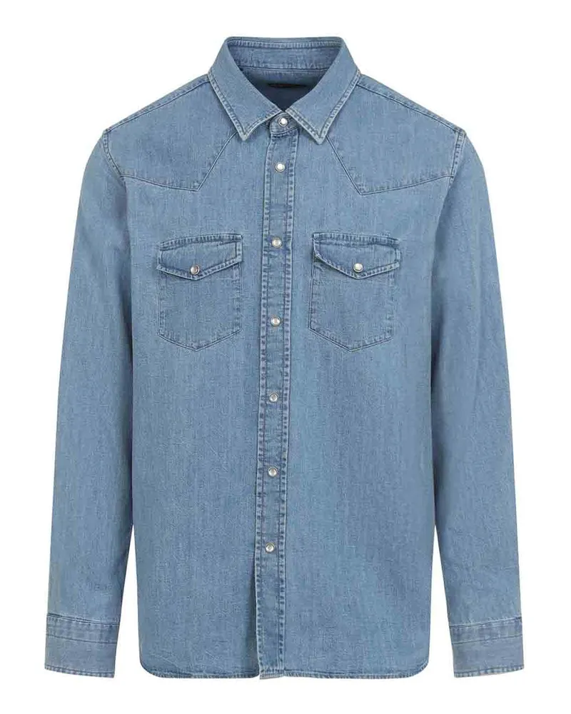 Tom Ford Hemd - Blau Blau