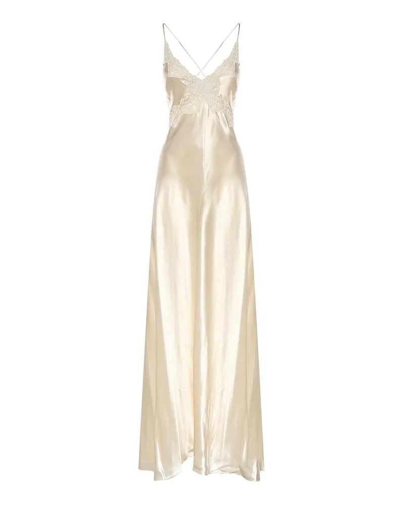 Alberta Ferretti Maxikleid - Weiß Weiß