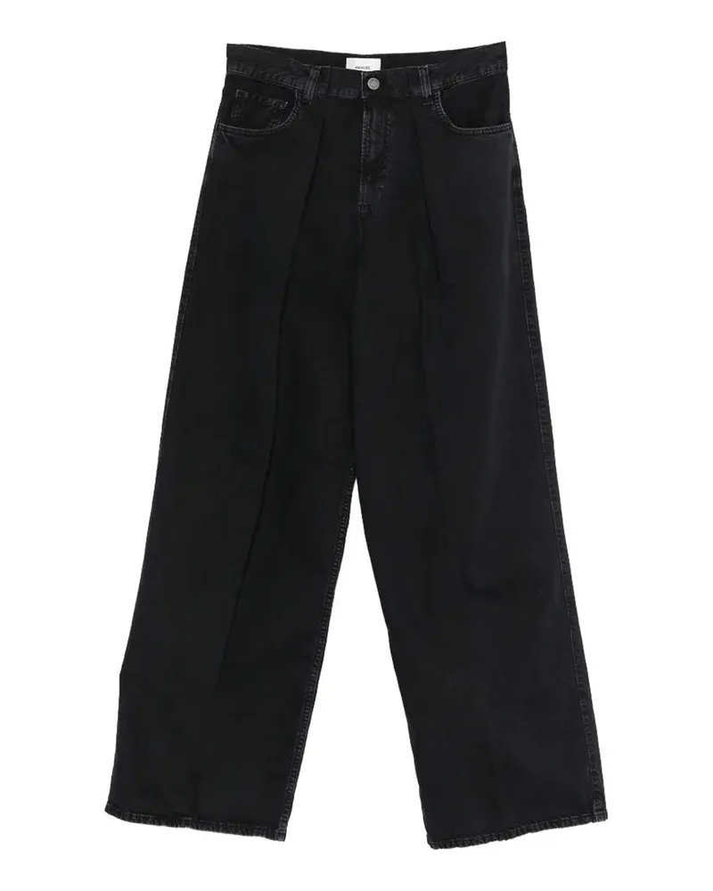 Haikure Straight Leg Jeans - Schwarz Schwarz