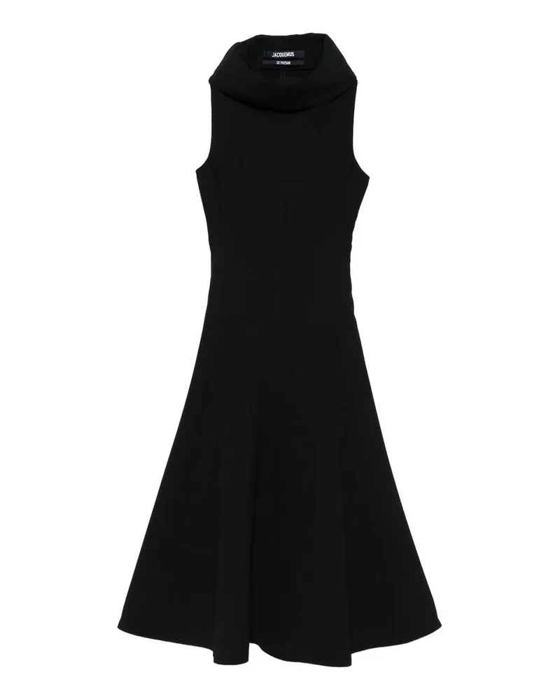 Jacquemus Knielanges Kleid - Schwarz Schwarz