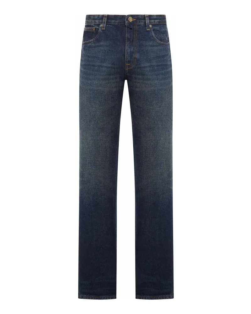 Incotex Straight Leg Jeans - Blau Blau