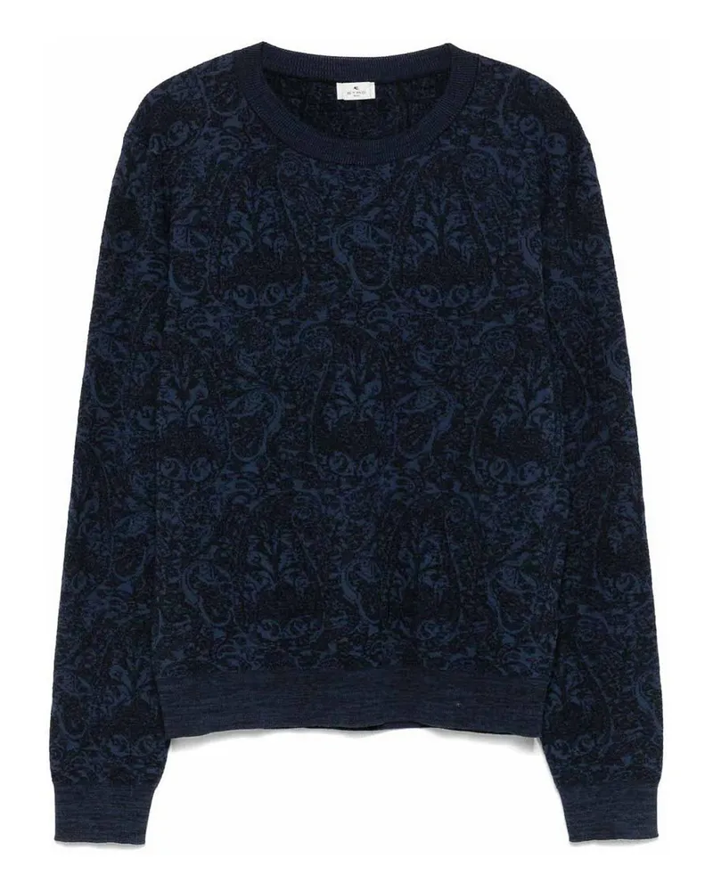 Etro Rundhalspullover - Blau Blau