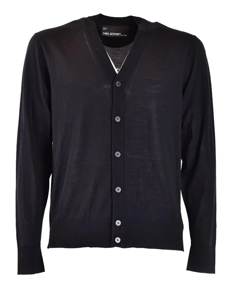 Neil Barrett Cardigan - Schwarz Schwarz
