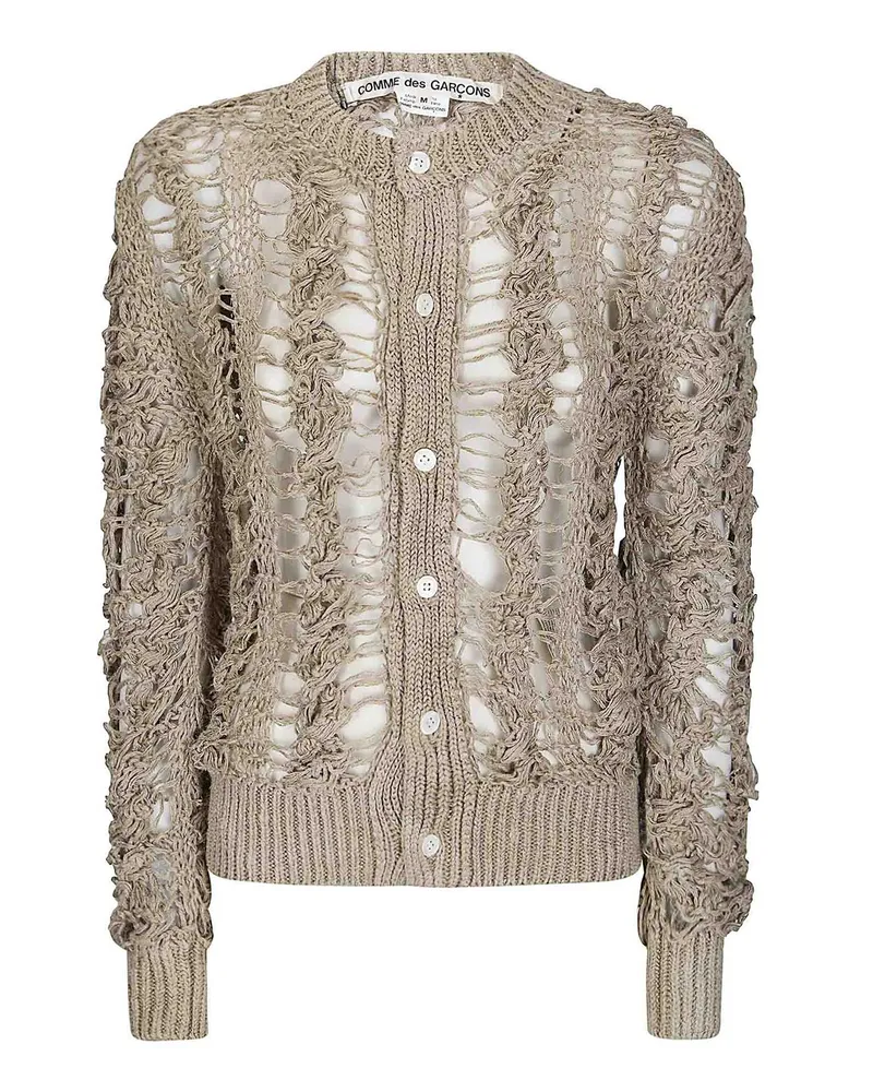 Comme des Garçons Rundhalspullover - Hellbeige Hellbeige