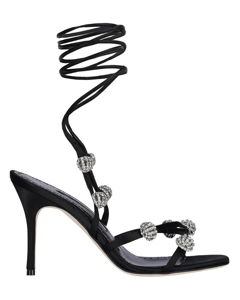 Manolo Blahnik Sandalen - Schwarz Schwarz