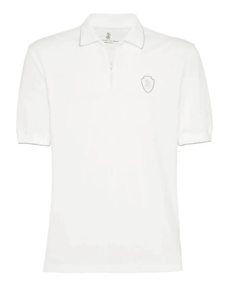 Brunello Cucinelli Poloshirt - Weiß Weiß