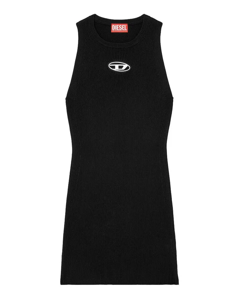 Diesel Knielanges Kleid - Schwarz Schwarz