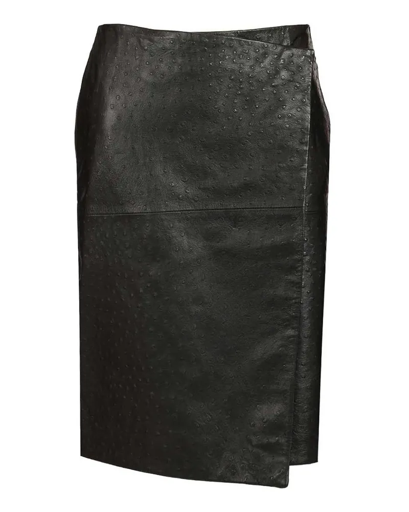 Loulou Studio Lederrock - Schwarz Schwarz