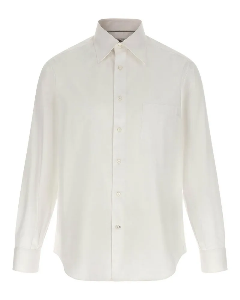 Brunello Cucinelli Hemd - Weiß Weiß
