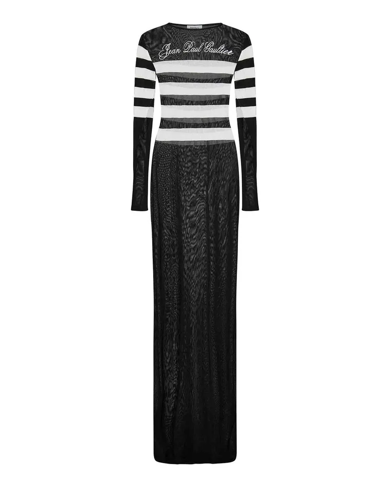 Jean Paul Gaultier Maxikleid - Schwarz Schwarz