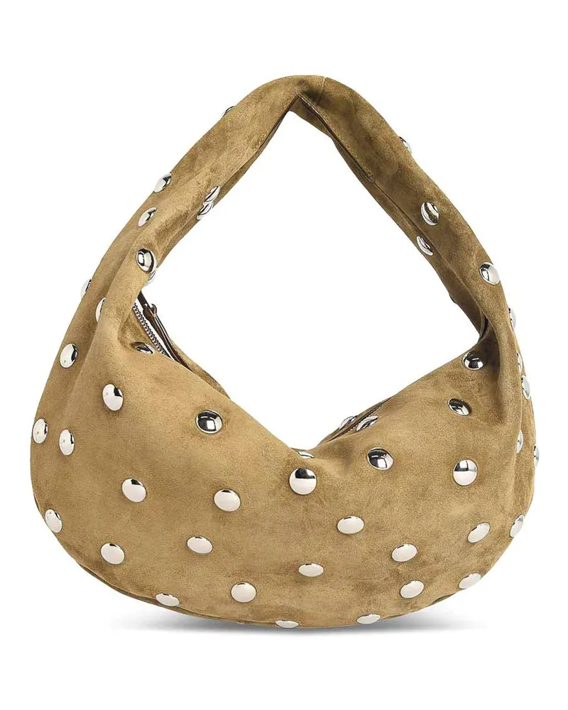 KHAITE Schultertasche - Grün Beige