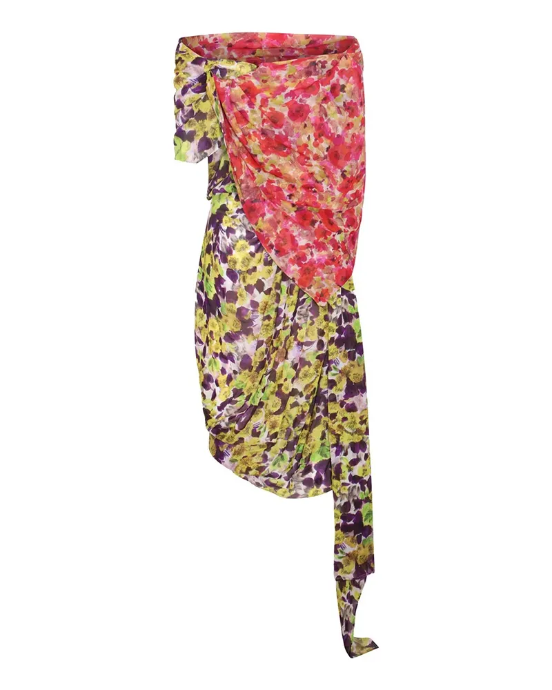 Dries van Noten Knielanges Kleid - Gelb Gelb