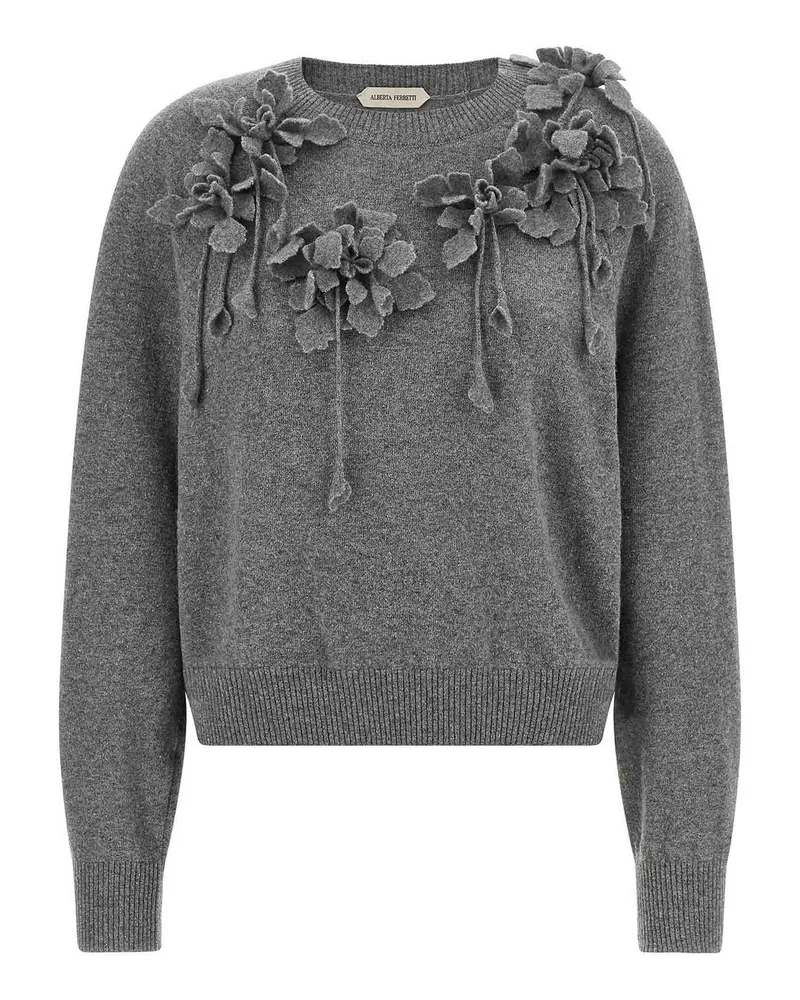Alberta Ferretti Rundhalspullover - Grau Grau