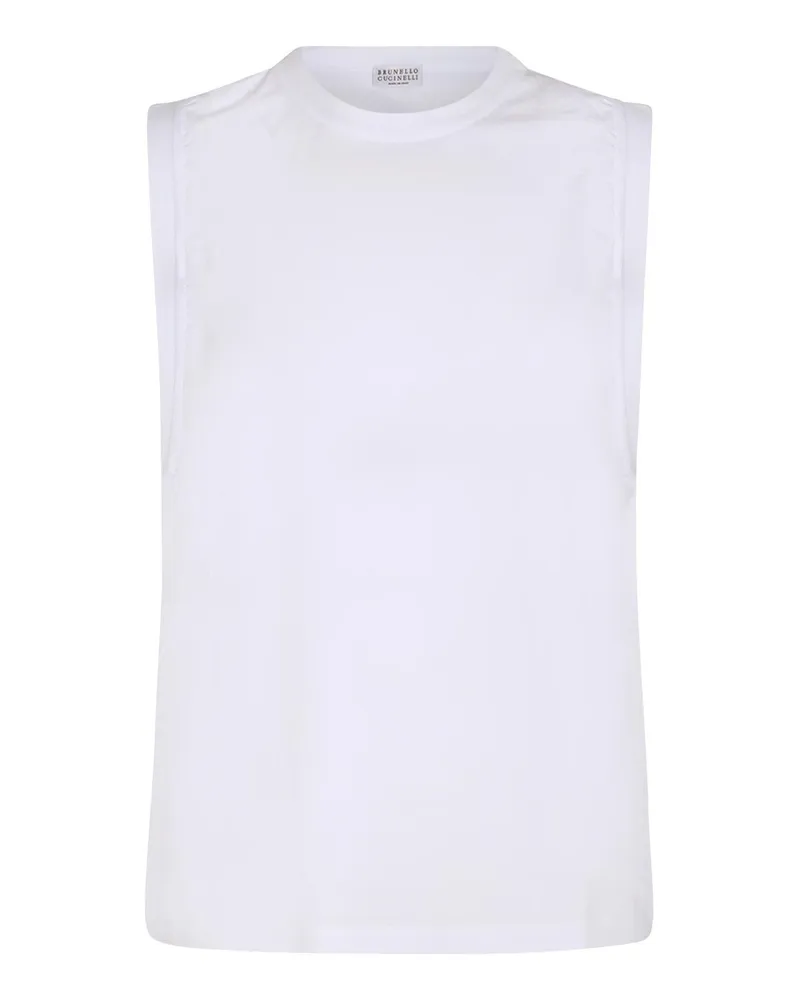 Brunello Cucinelli Top - Weiß Weiß