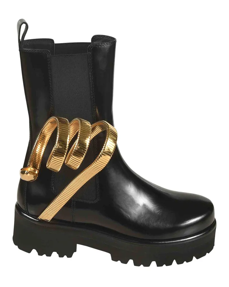 René Caovilla Stiefeletten - Weiß Schwarz