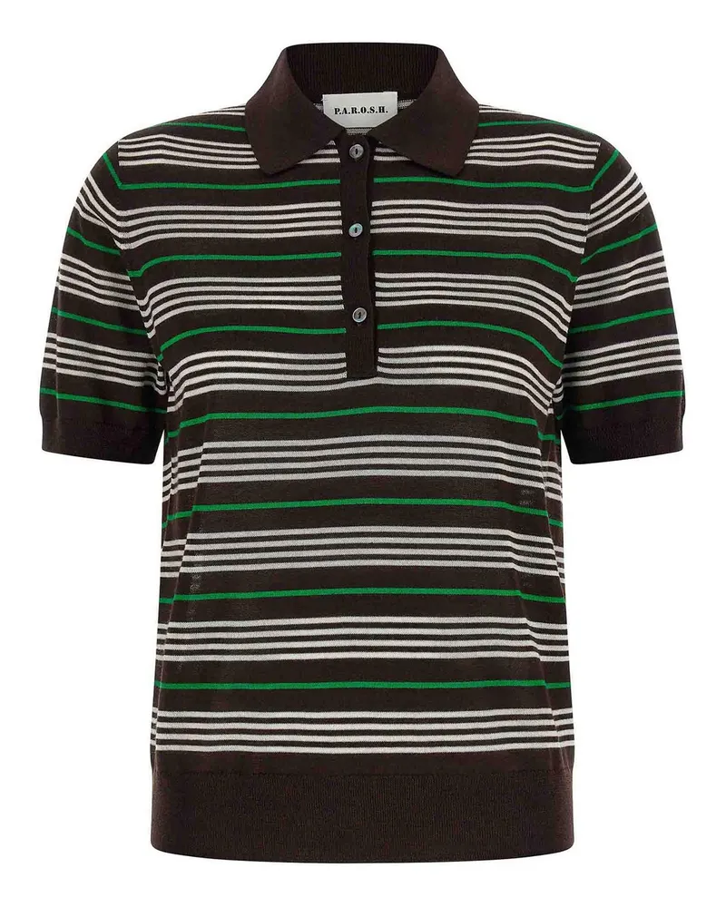 P.A.R.O.S.H. P. A.R. O H. Poloshirt - Braun Braun