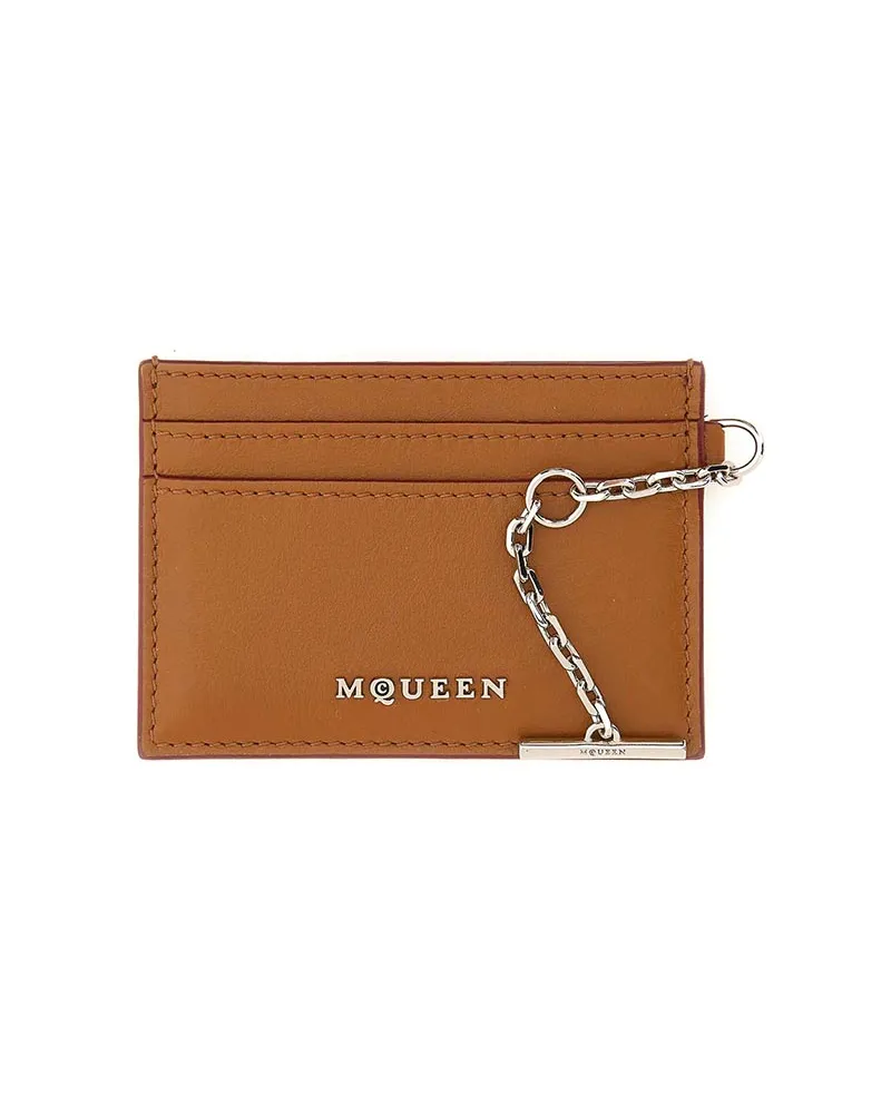 Alexander McQueen Portemonnaie - Hellbraun Hellbraun