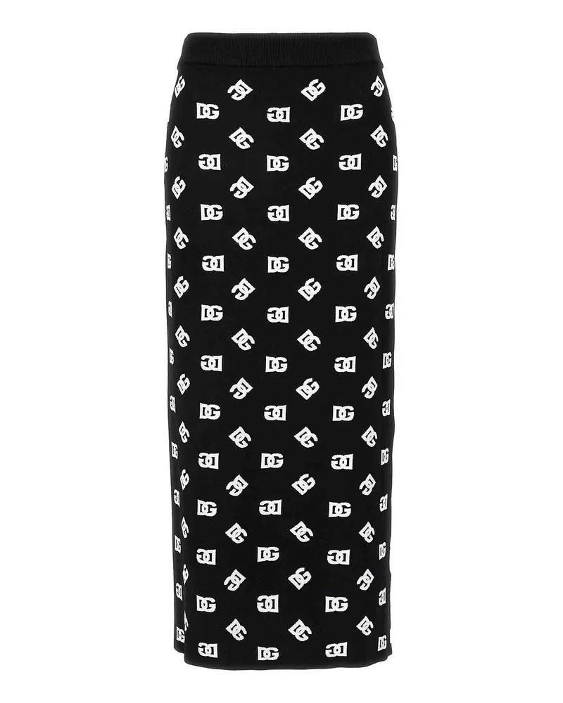 Dolce & Gabbana Midirock - Weiß Schwarz
