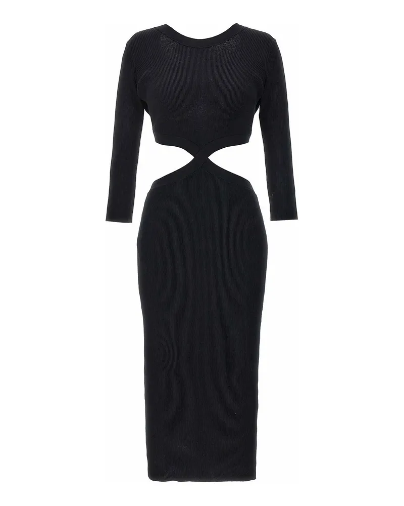Elisabetta Franchi Knielanges Kleid - Schwarz Schwarz