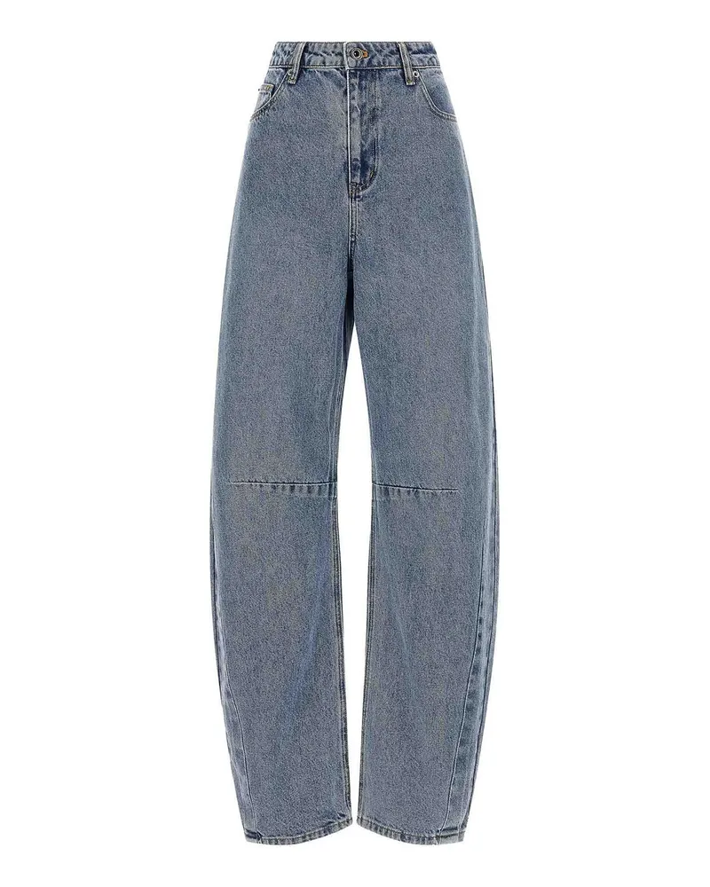 Self-Portrait Straight Leg Jeans - Blau Blau