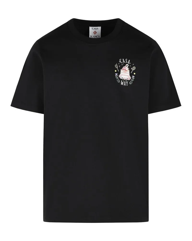 Casablanca Paris T-Shirt - Schwarz Schwarz
