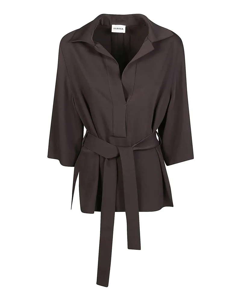 P.A.R.O.S.H. P. A.R. O.S. H. Bluse - Braun Braun