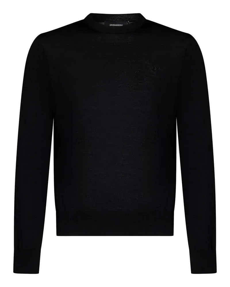 Dsquared2 Rundhalspullover - Schwarz Schwarz