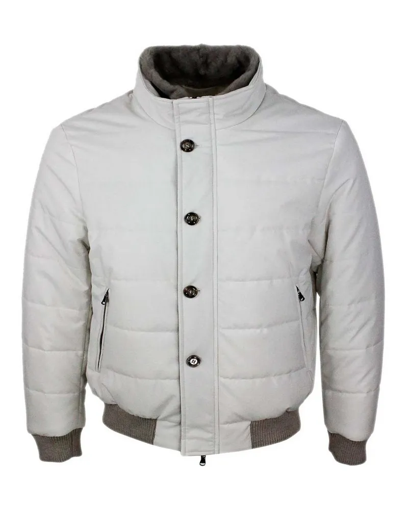 BARBA Daunenjacke - Creme Creme