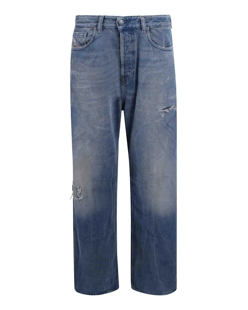 Diesel Straight Leg Jeans - Blau Blau