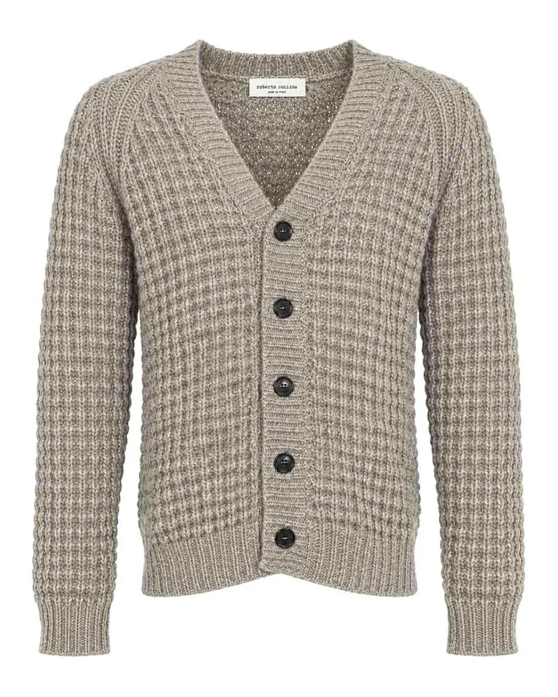 Roberto Collina Cardigan - Taupe Taupe