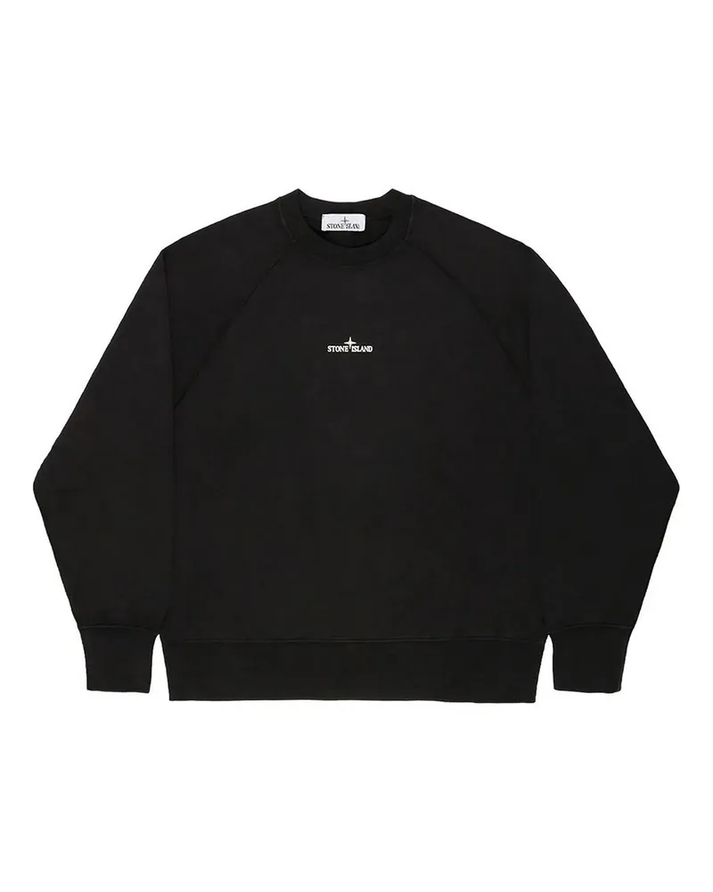 Stone Island Rundhalspullover - Schwarz Schwarz