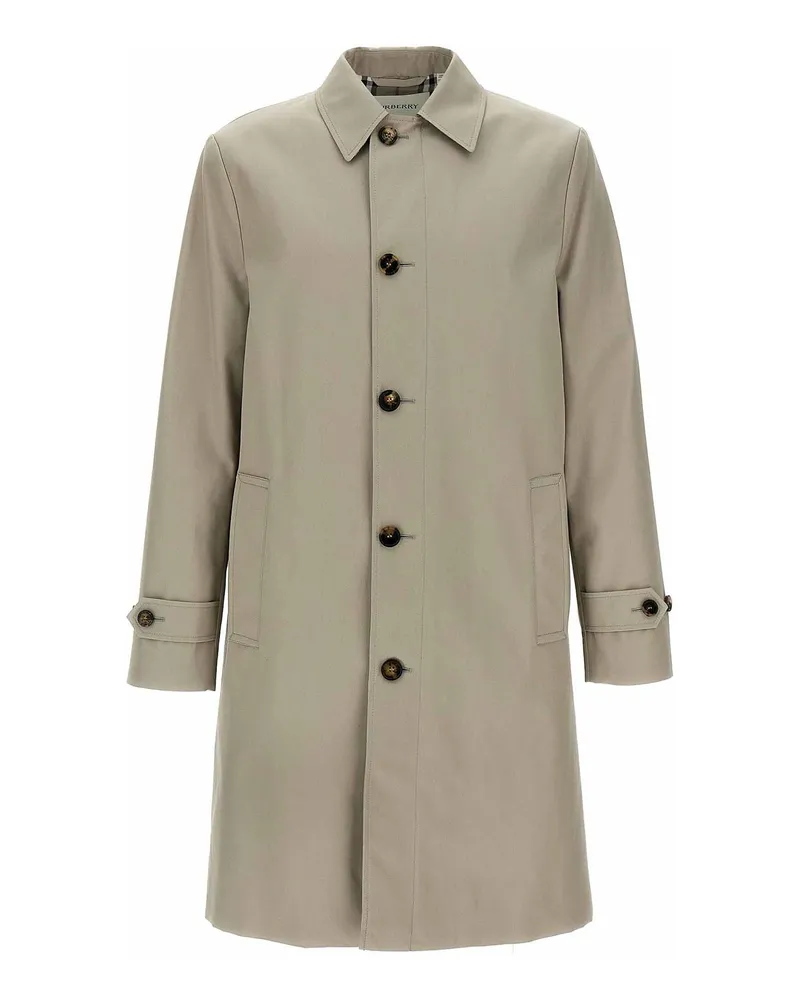 Burberry Kurzer Mantel - Grau Grau