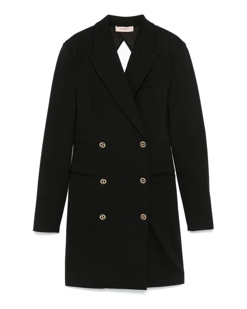 Twin-Set Kurzes Kleid - Schwarz Schwarz