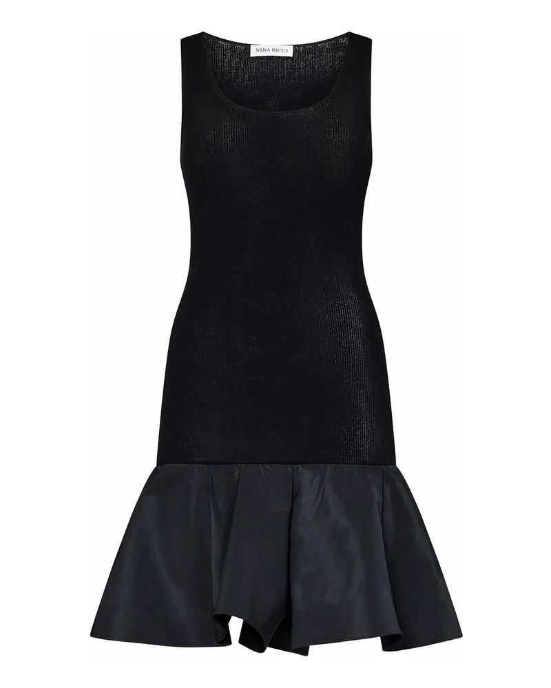 Nina Ricci Kurzes Kleid - Schwarz Schwarz