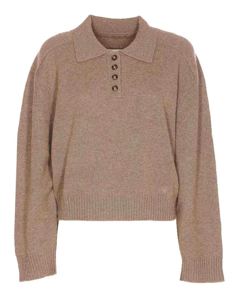 Loulou Studio Rundhalspullover - Beige Beige