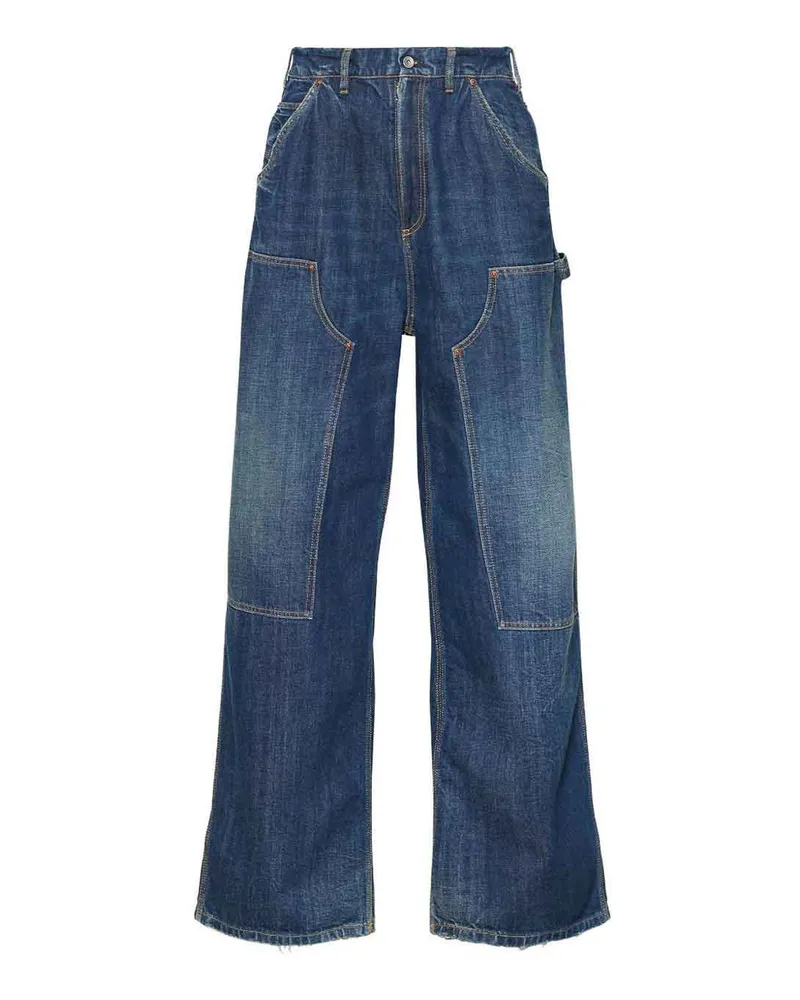 Maison Margiela Straight Leg Jeans - Blau Blau
