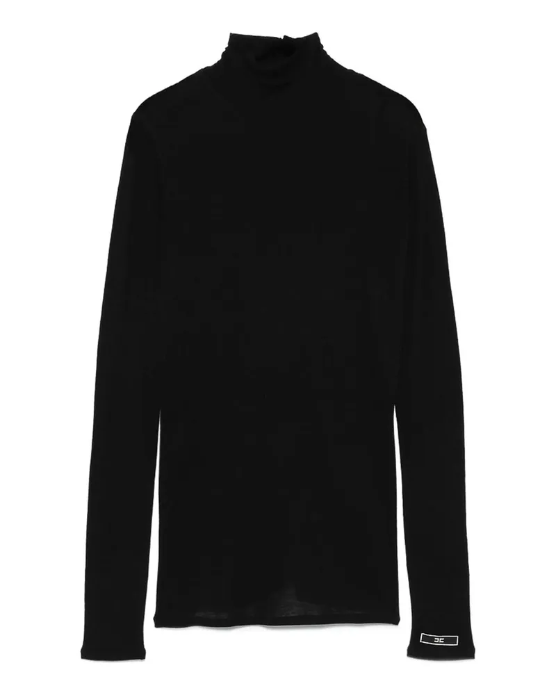 Elisabetta Franchi Rundhalspullover - Schwarz Schwarz
