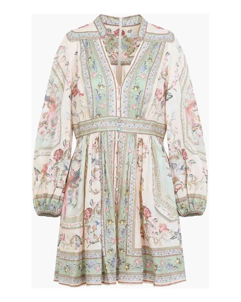 Zimmermann Kurzes Kleid - Bunt Bunt