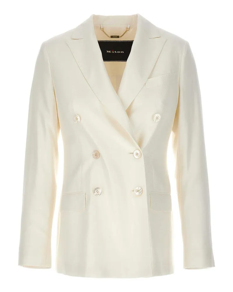 Kiton Blazer - Weiß Weiß