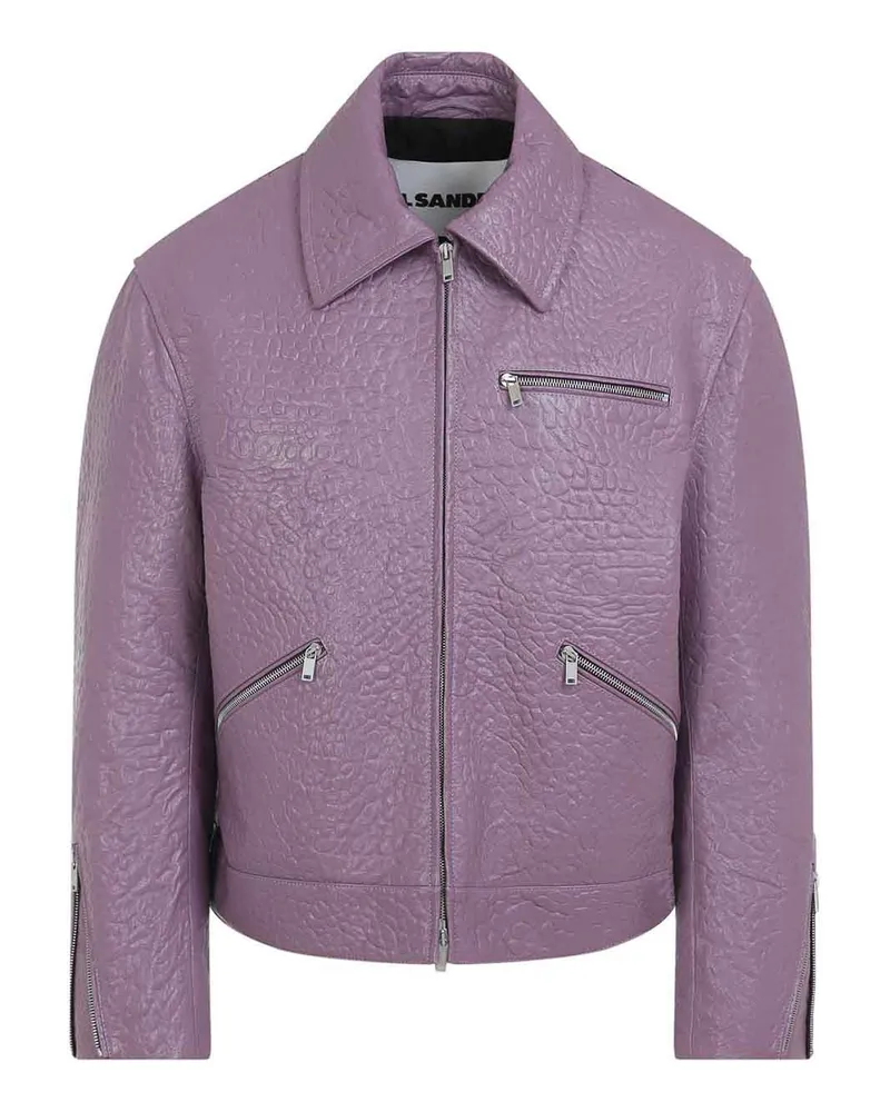 Jil Sander Lederjacke - Hell-Lila Hell-lila