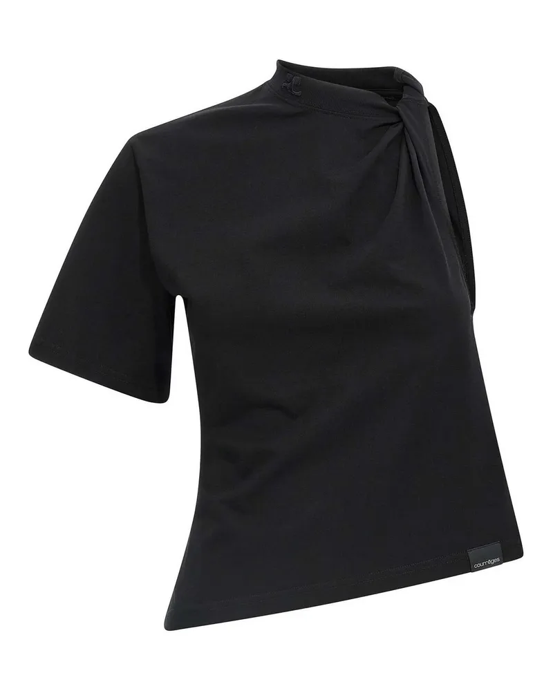 Courrèges T-Shirt - Schwarz Schwarz