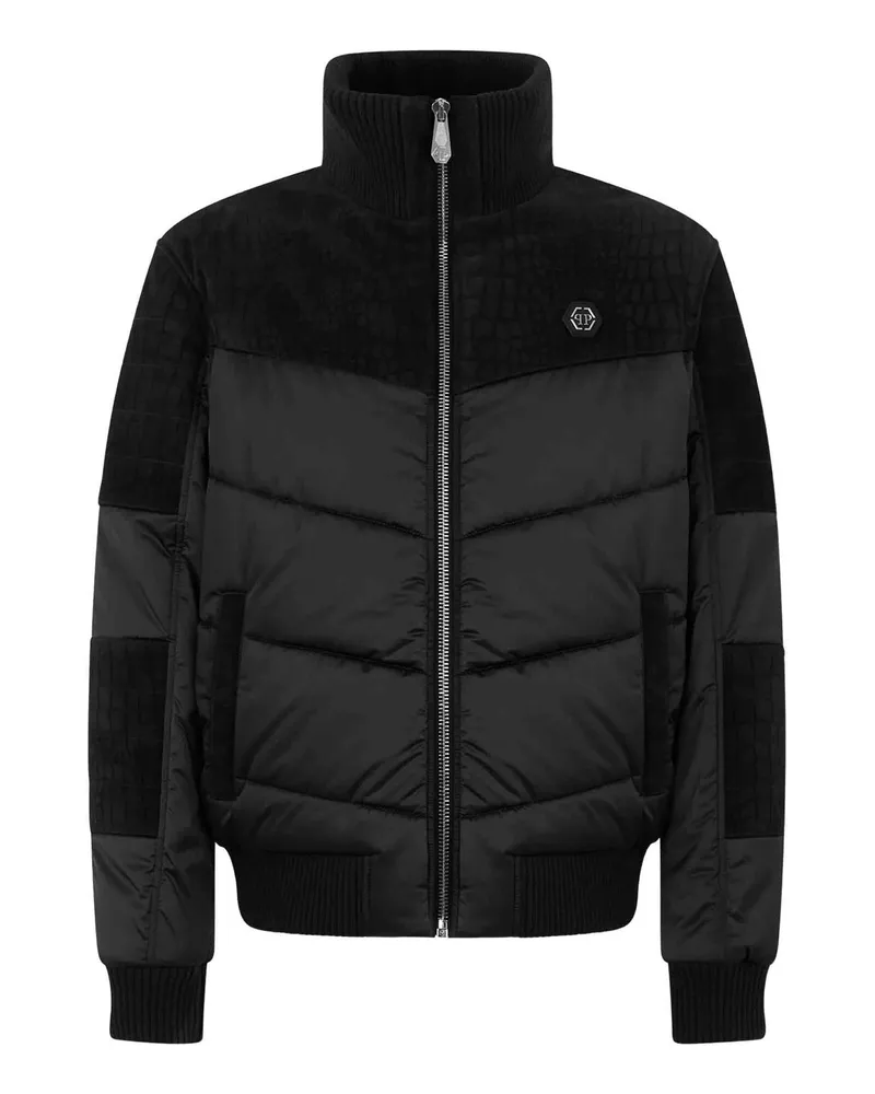 Philipp Plein Daunenjacke - Schwarz Schwarz